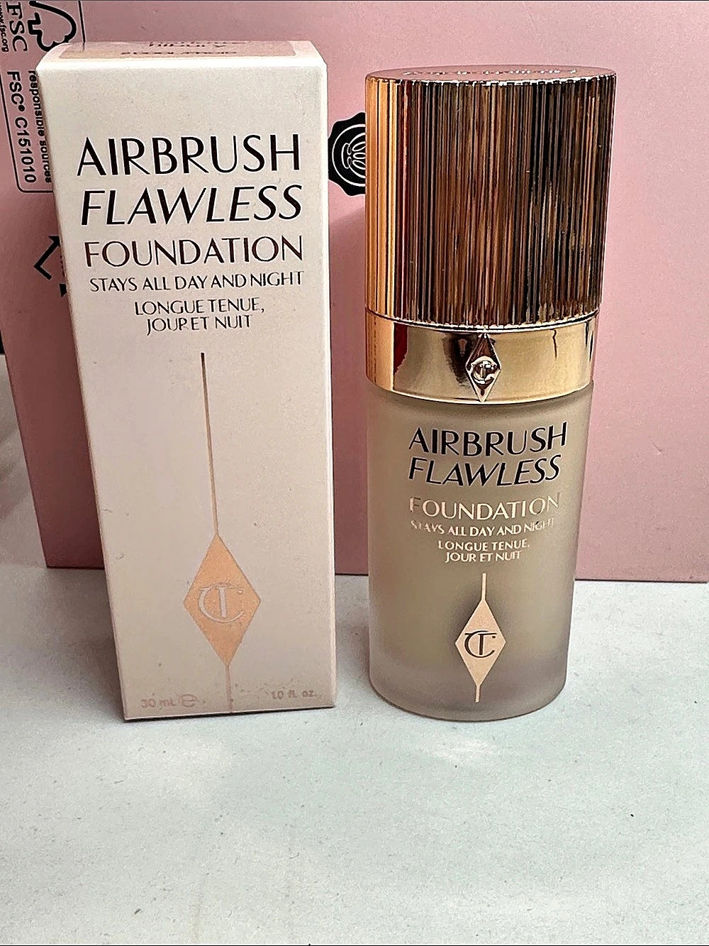 Charlotte Tilbury Airbrush Flawless Foundation Shade 2 Cool/Froid NWT